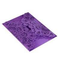 Purple Laser Holder Wholesale Invitation Card Celebration Card